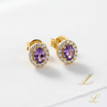 Gold-Plated Stud Earrings